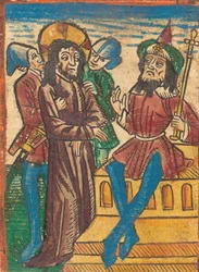 Chrystus przed Piłatem, ca. 1490.