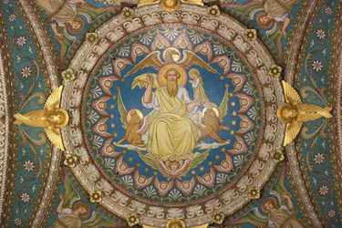 Chrystus w majestacie i tetramorfie. Bazylika Notre Dame de Fourvière. Lyon