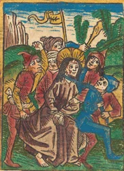Chrystus prowadzi do więzienia, ok. godz. 1490.