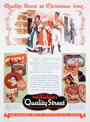 Świąteczna reklama Mackintoshs Quality Street, 1937