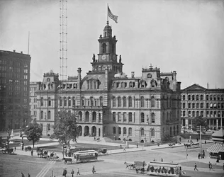 Ratusz, Detroit, Michigan, ok. 1897.