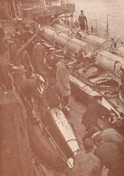 Czyszczenie i regulacja torped, c1917 1919