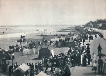 Cleethorpes - Widok na piaski, 1895