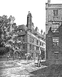 Cliffords Inn, patrząc na północny wschód, 1903