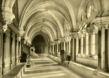 Krużganki, opactwo Heiligenkreuz, Dolna Austria, ok. 1935.