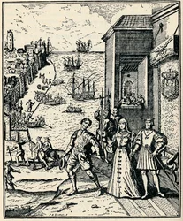 Kolumb z Ferdynandem i Izabelą, 3 sierpnia 1492, 1912