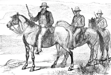 Komendant Piet Uys z Transwalskich Ochotników Konnych, ok. 1880 r