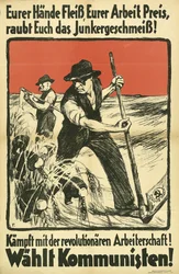 Komunistyczny plakat wyborczy KPD, ok. 1931