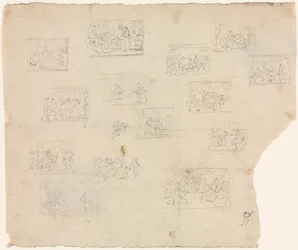 Szkice kompozycyjne wg Rafaela i innych artystów, ok. 1930 1800.