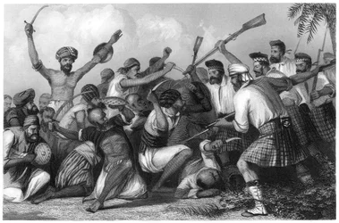Konflikt z Ghazees przed Bareilly, 6 maja 1858, c1860