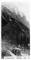 Tunel Connaught, Kolumbia Brytyjska, Kanada, ok. 1920 r.