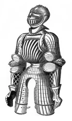 Wypukła zbroja, podobno zbroja Maksymiliana, XV wiek, 1870