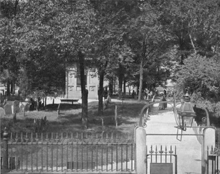 Cmentarz Copps Hill, Boston, USA, ok. 1900.