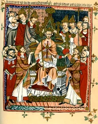 Koronacja króla, początek XIV wieku, 1893
