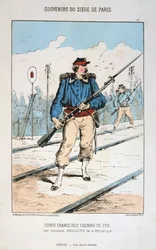 Corps Francs des Chemins de Fer, Oblężenie Paryża, 1870-1871