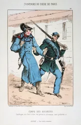 Corps des Douaniers, oblężenie Paryża wojna francusko-pruska, 1870-1871.