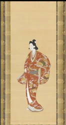 Kurtyzana, okres Edo, 1661-1673.