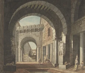 Dziedziniec, XVIII wiek.
