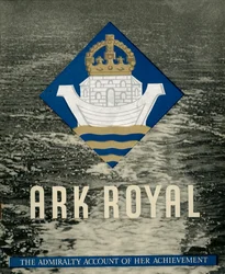Okładka broszury o HMS Ark Royal, 1942.