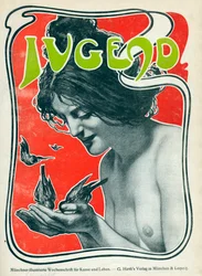 Okładka niemieckiego tygodnika artystycznego Jugend, 1898