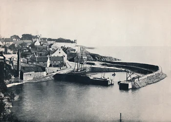Crail - wieś i port, 1895