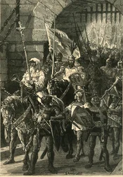 Krzyżowcy w marcu, ok. XII w., 1890 r.