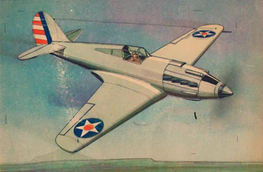 Jednopłatowiec myśliwski Curtis X.P.40, c1944.