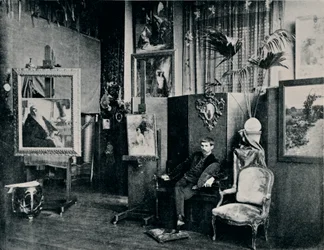 Dagnan w swojej pracowni, ok. 1897