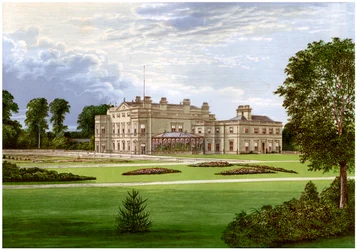 Dalton Hall, niedaleko Beverley, Yorkshire, dom Lorda Hothama, ok. 1880