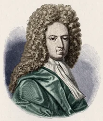Daniel Defoe - portret. Angielski pisarz i dziennikarz 1660-1731