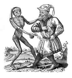 Śmierć i Żyd, epizod z Tańca śmierci, 1441, 1870