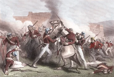 Śmierć brygadiera Adriana Hope, bunt indyjski, 15 kwietnia 1858 r
