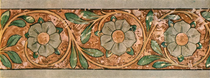 Dekoracja w krużganku kolegiaty w Aschaffenburg, Bawaria, Niemcy, 1928.