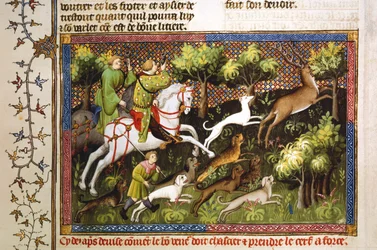 Polowanie na jelenie, XV wiek