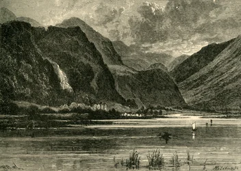 Derwentwater, Patrząc w stronę Borrowdale, 1898.