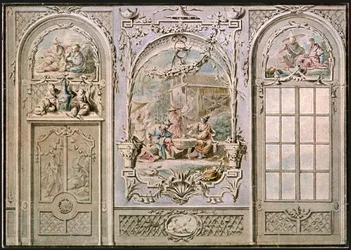 Projekt do dekoracji ściennej, Włochy, 1928.