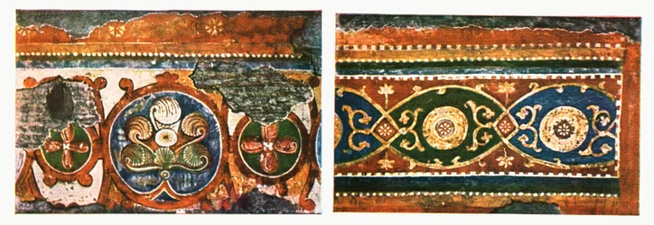 Fragment fryzu z Bazyliki Świętego Krzyża, Rzym, Włochy, 1928.