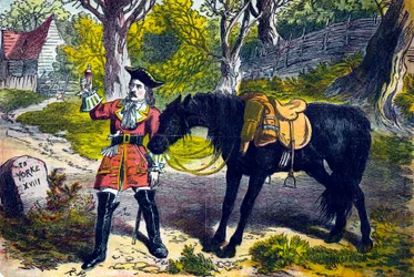 Dick Turpin 1706-1739, angielski rozbójnik i rozbójnik, XIX w.