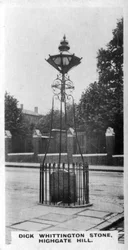 Dick Whittington Stone, Highgate Hill, Londyn, ok. 1920 r.