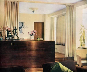 Jadalnia w salonie w Sun House, Hampstead, Londyn, 1937.