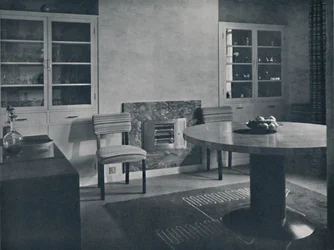 Jadalnia w domu w Highgate Village, Londyn, 1936