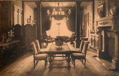 Jadalnia w ambasadzie kubańskiej w Brukseli, Belgia, 1927.