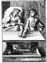 Bezpośrednia transfuzja krwi w nadgarstku, 1679