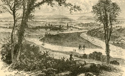 Odległy widok Perth, 1898.