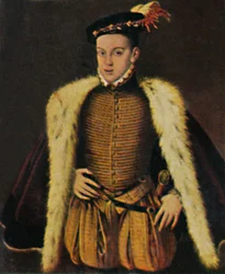 Don Carlos 1545-1568. - Obraz Sancheza Coello, 1934.