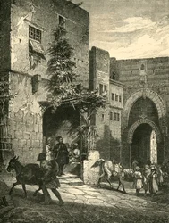 Drzwi Mameluków, Cytadela, Kair, 1890.