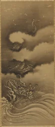 Smok i fale, okres Edo, 1615-1868.