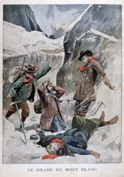 Dramat na Mont Blanc, Alpy, 1902