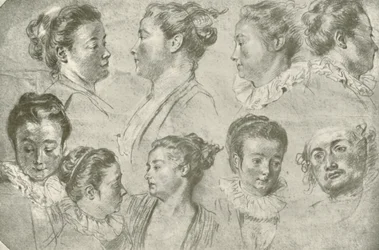 Rysunek trzema kredą, początek XVIII w., 1908 r.