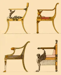 Krzesła do salonu, 1808, 1946.
